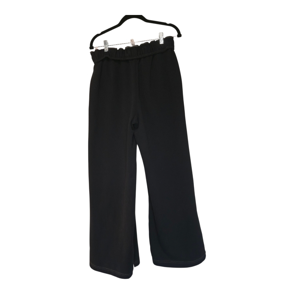 Urban Outfitters Black Wide-Leg Paperbag Waist Pants - Picture 2 of 7